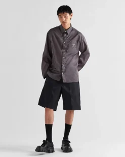 Prada COLECCIÓN MASCULINA^Camisa Extragrande De Re-nylon