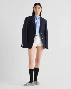 Mujer Prada CAMISAS Y TOPS^Camisa Oxford Bordada