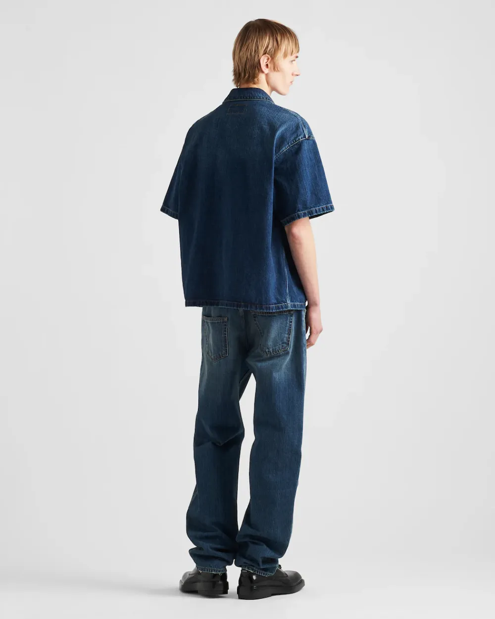 Hombre Prada TEJIDO VAQUERO^Camisa Vaquera