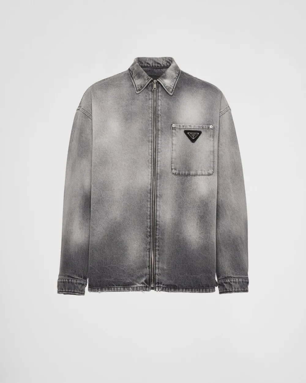 Hombre Prada TEJIDO VAQUERO^Camisa Vaquera