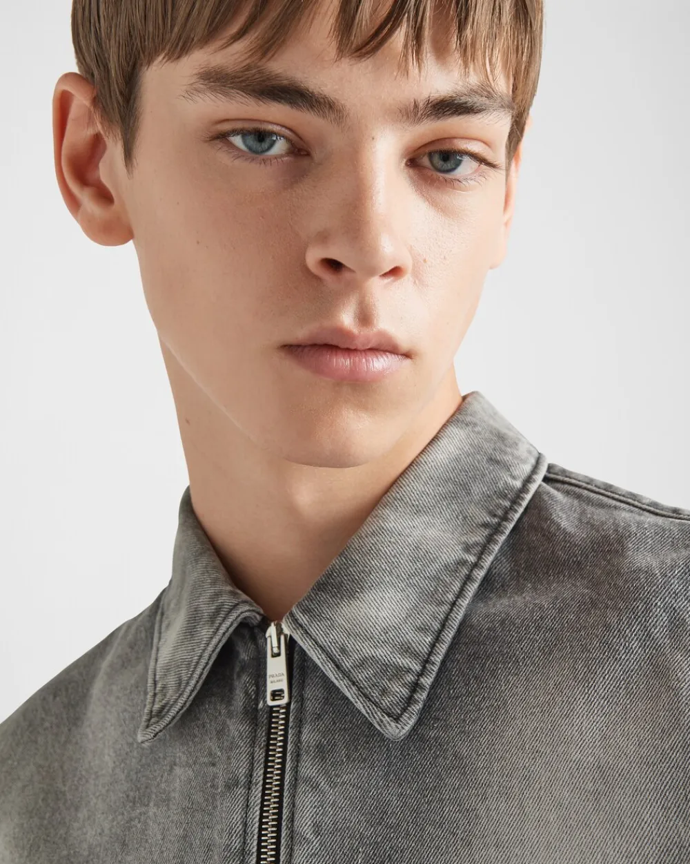 Hombre Prada TEJIDO VAQUERO^Camisa Vaquera