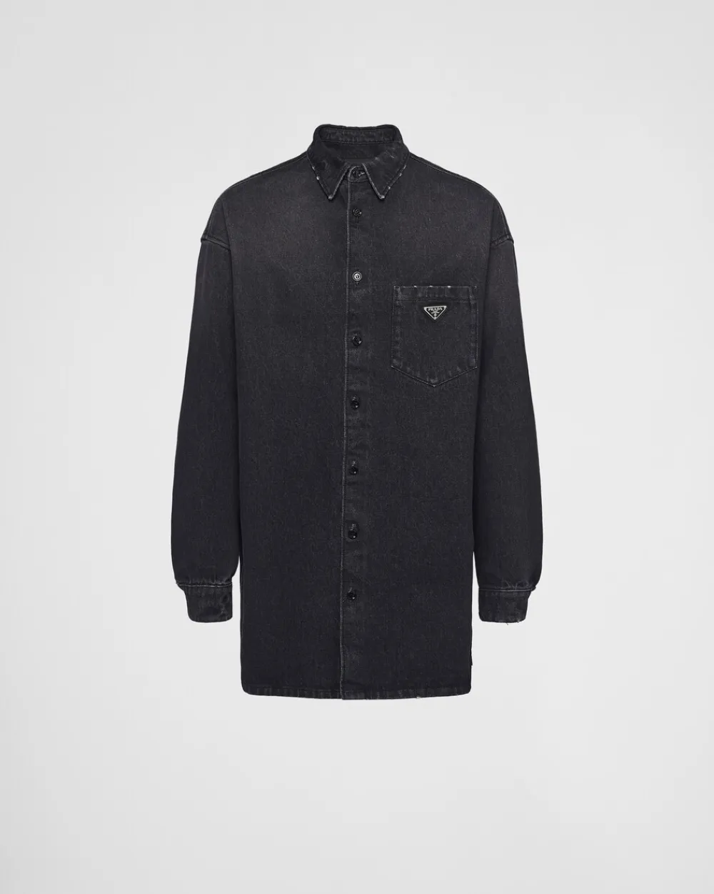 Hombre Prada TEJIDO VAQUERO^Camisa Vaquera