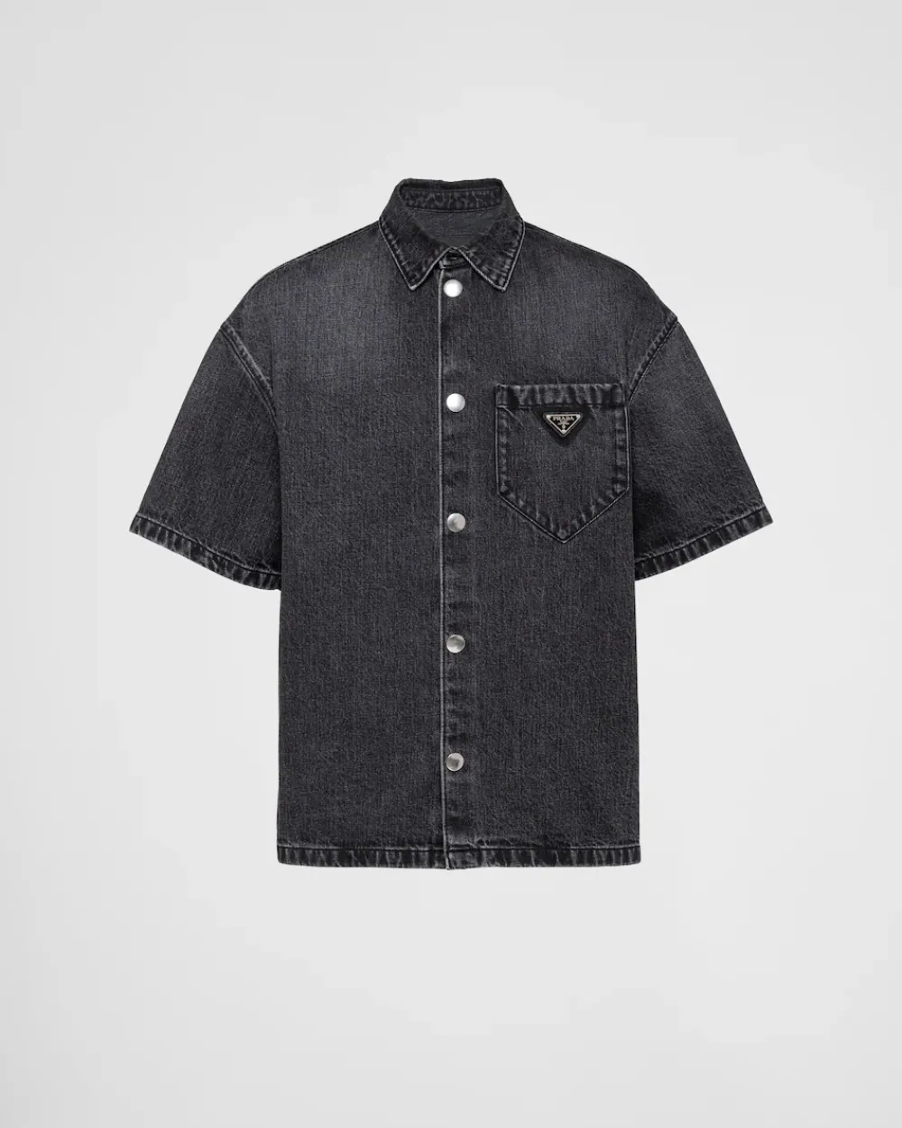 Hombre Prada TEJIDO VAQUERO^Camisa Vaquera