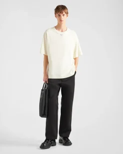 Hombre Prada CAMISETAS Y POLOS^Camiseta De Algodón