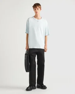 Hombre Prada CAMISETAS Y POLOS^Camiseta De Algodón