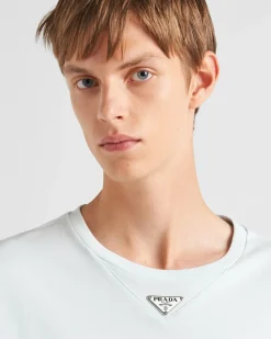 Hombre Prada CAMISETAS Y POLOS^Camiseta De Algodón