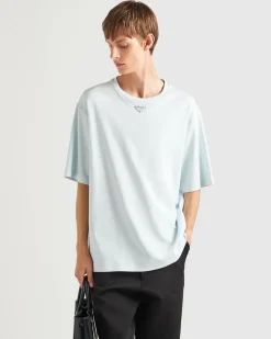 Hombre Prada CAMISETAS Y POLOS^Camiseta De Algodón
