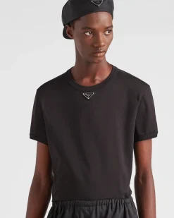 Hombre Prada CAMISETAS Y POLOS^Camiseta De Algodón