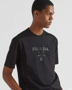Hombre Prada CAMISETAS Y POLOS^Camiseta De Algodón