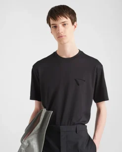 Hombre Prada CAMISETAS Y POLOS^Camiseta De Algodón