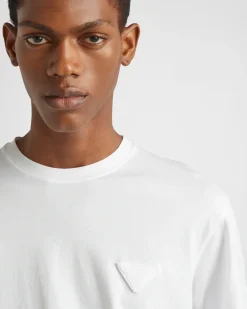 Hombre Prada CAMISETAS Y POLOS^Camiseta De Algodón