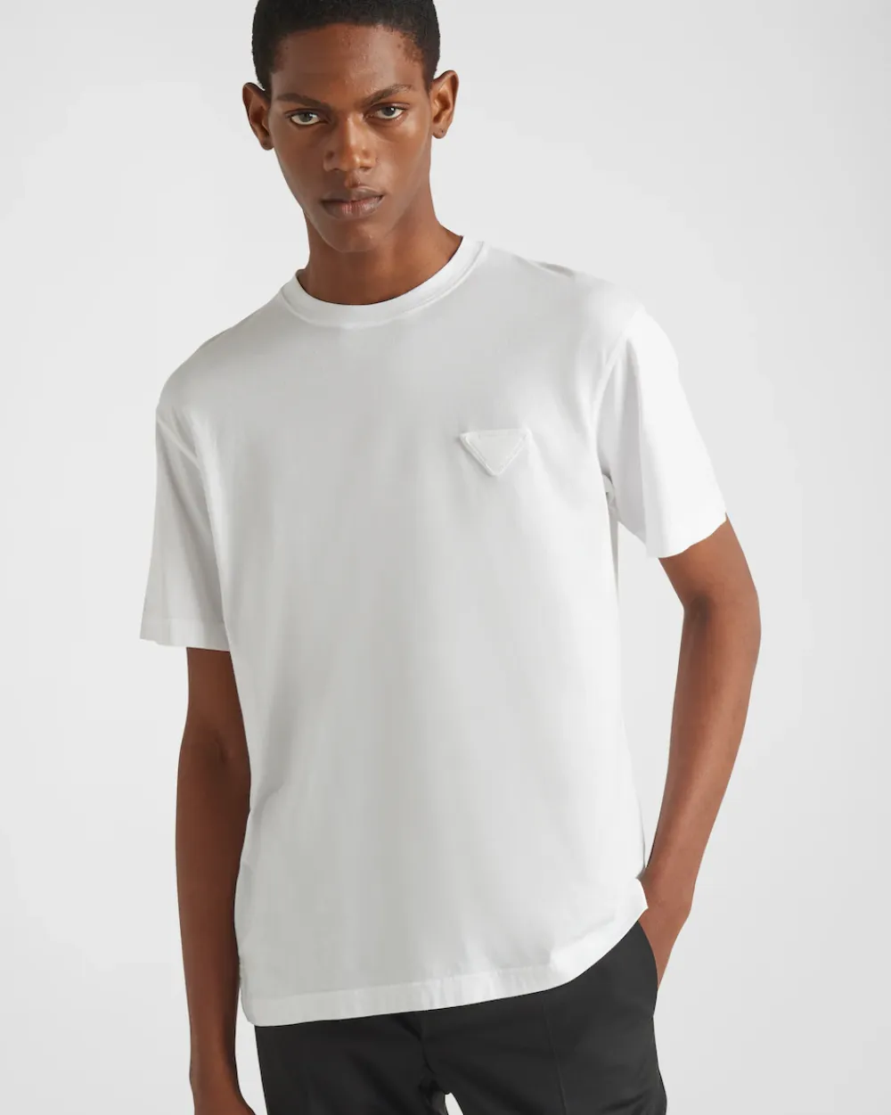 Hombre Prada CAMISETAS Y POLOS^Camiseta De Algodón