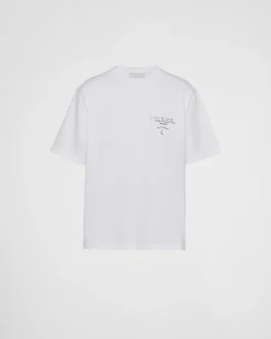 Hombre Prada CAMISETAS Y POLOS^Camiseta De Algodón
