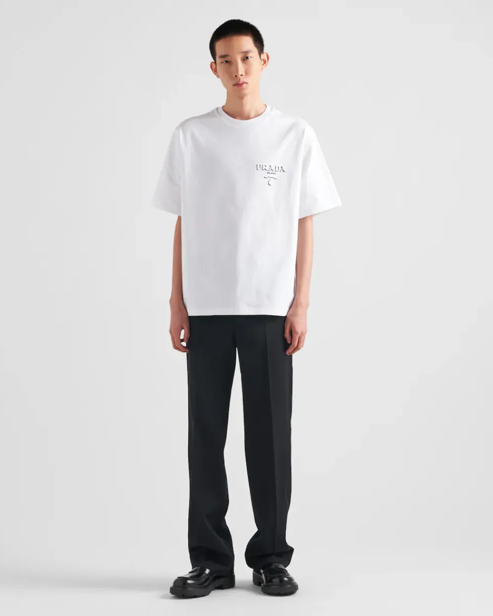 Hombre Prada CAMISETAS Y POLOS^Camiseta De Algodón