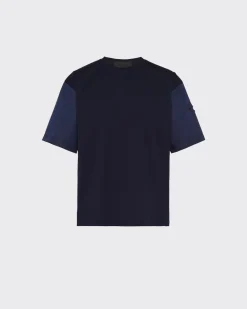 Hombre Prada CAMISETAS Y POLOS^Camiseta De Algodón Con Detalles De Re-nylon