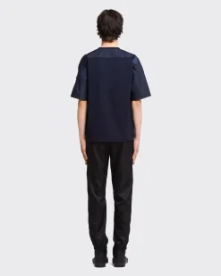 Hombre Prada CAMISETAS Y POLOS^Camiseta De Algodón Con Detalles De Re-nylon