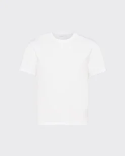 Hombre Prada CAMISETAS Y POLOS^Camiseta De Algodón Elástico