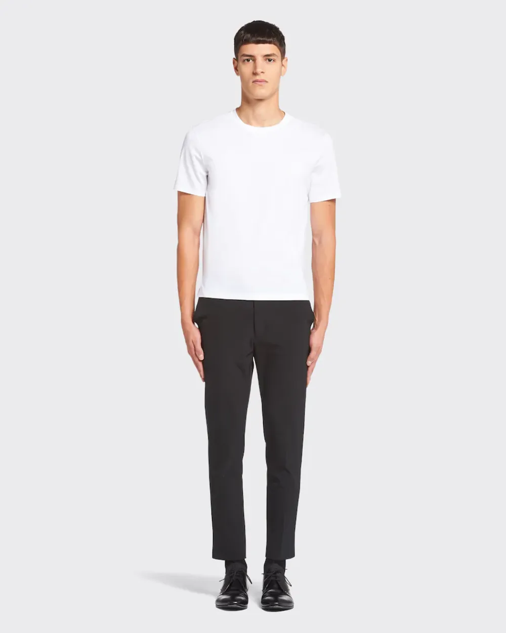 Hombre Prada CAMISETAS Y POLOS^Camiseta De Algodón Elástico