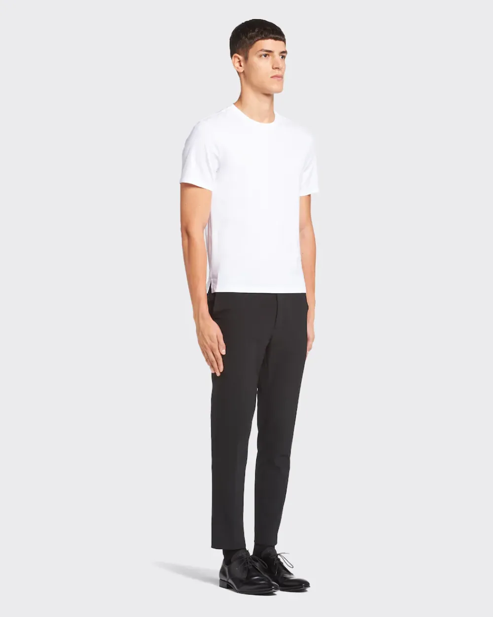 Hombre Prada CAMISETAS Y POLOS^Camiseta De Algodón Elástico