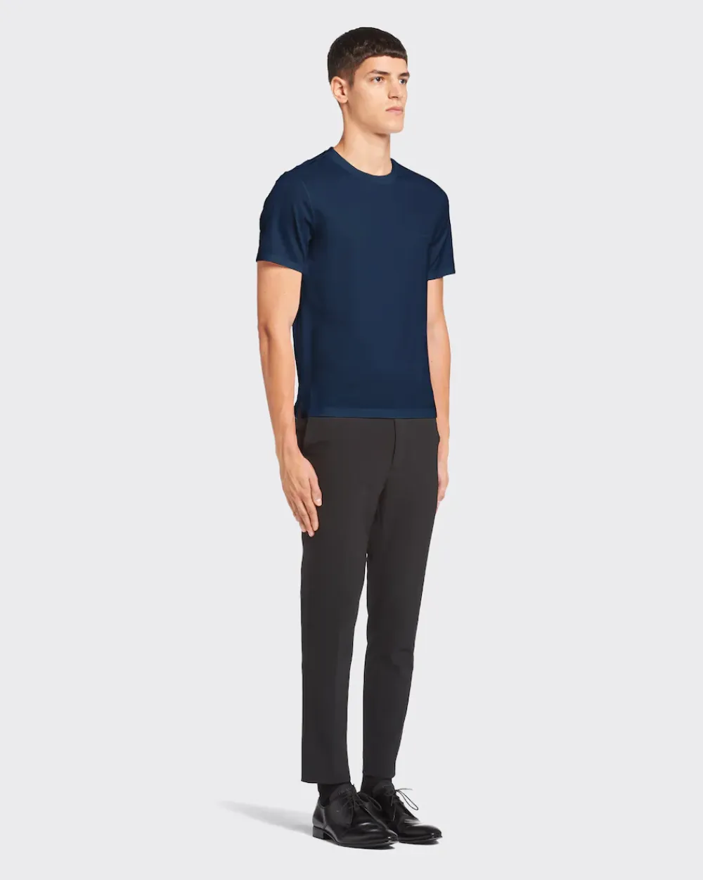 Hombre Prada CAMISETAS Y POLOS^Camiseta De Algodón Elástico