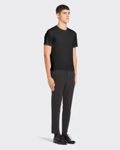 Hombre Prada CAMISETAS Y POLOS^Camiseta De Algodón Elástico