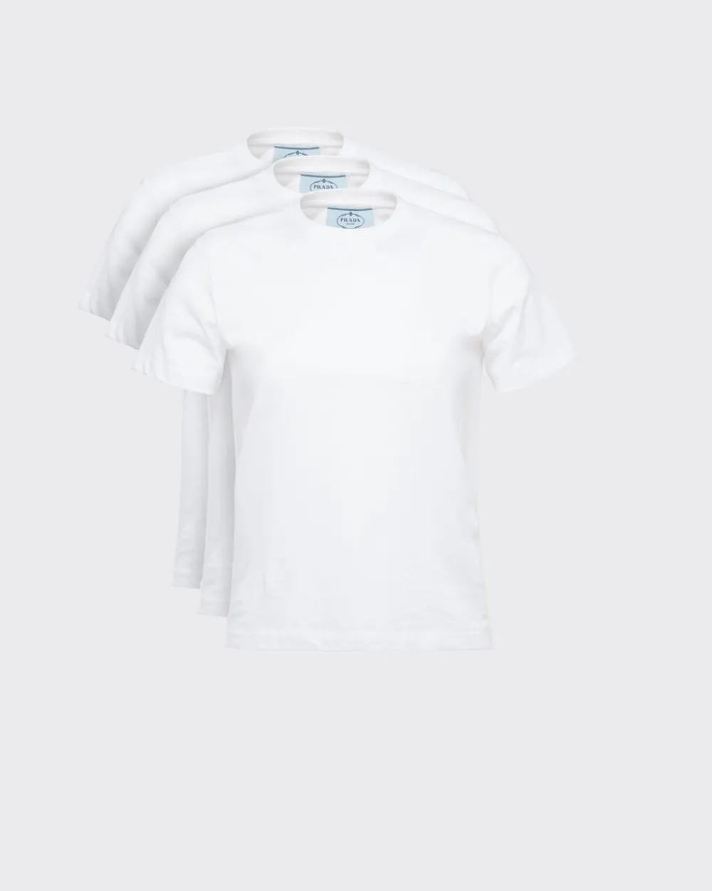 Mujer Prada CAMISETAS Y SUDADERAS^Camiseta De Algodón, Paquete De 3