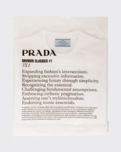 Mujer Prada CAMISETAS Y SUDADERAS^Camiseta De Algodón, Paquete De 3