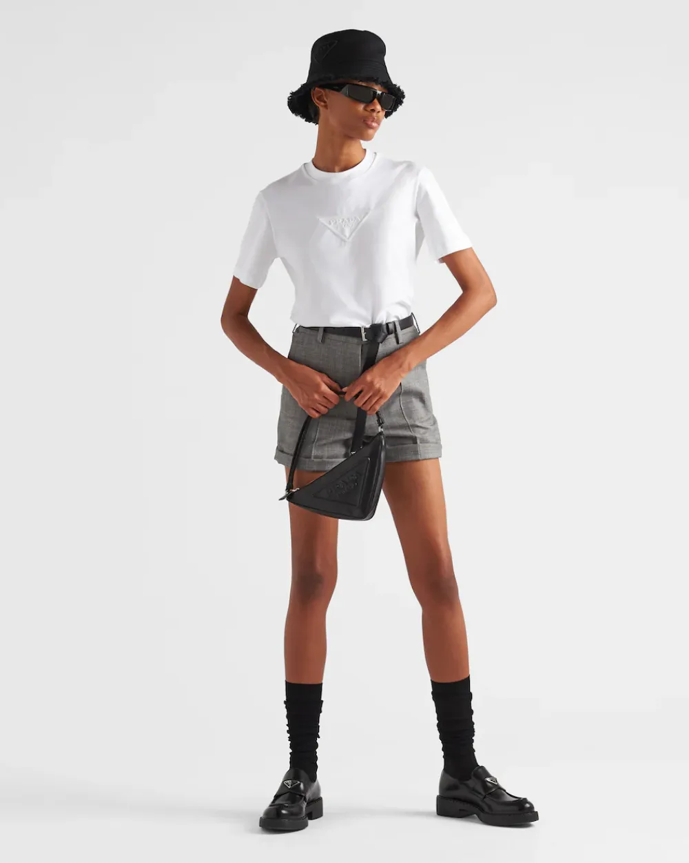 Mujer Prada CAMISETAS Y SUDADERAS^Camiseta De Interlock