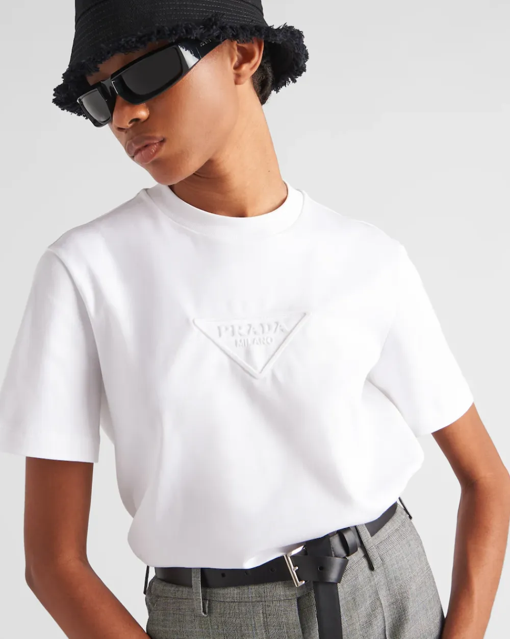 Mujer Prada CAMISETAS Y SUDADERAS^Camiseta De Interlock