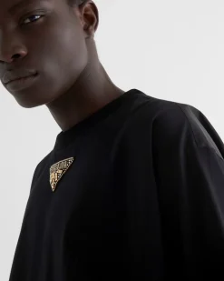 Hombre Prada CAMISETAS Y POLOS^Camiseta De Manga Larga De Punto Y Re-nylon