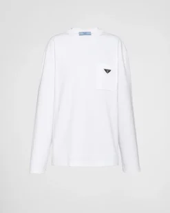 Mujer Prada CAMISETAS Y SUDADERAS^Camiseta De Punto