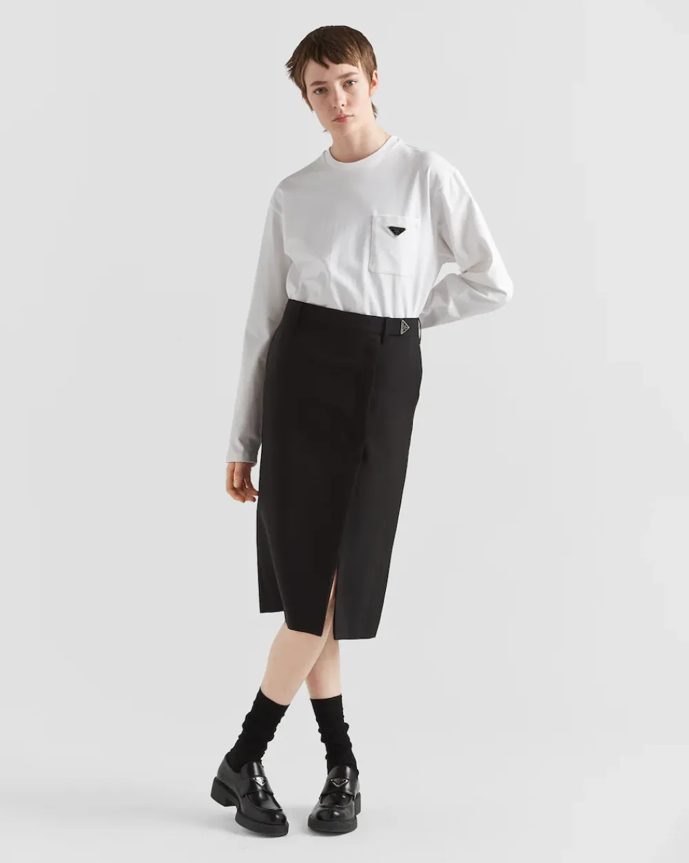 Mujer Prada CAMISETAS Y SUDADERAS^Camiseta De Punto