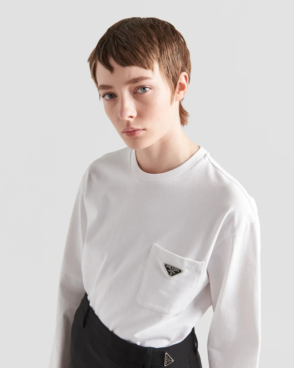 Mujer Prada CAMISETAS Y SUDADERAS^Camiseta De Punto