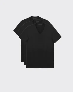 Hombre Prada CAMISETAS Y POLOS^Camiseta De Punto Blanca De