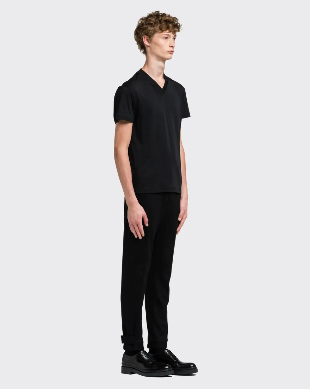 Hombre Prada CAMISETAS Y POLOS^Camiseta De Punto Blanca De