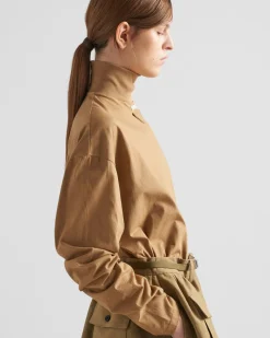 Mujer Prada CAMISETAS Y SUDADERAS^Camiseta De Punto De Cuello Alto