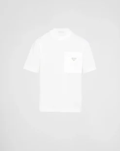 Hombre Prada CAMISETAS Y POLOS^Camiseta De Punto Y Re-nylon
