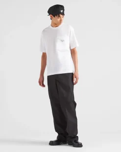 Hombre Prada CAMISETAS Y POLOS^Camiseta De Punto Y Re-nylon