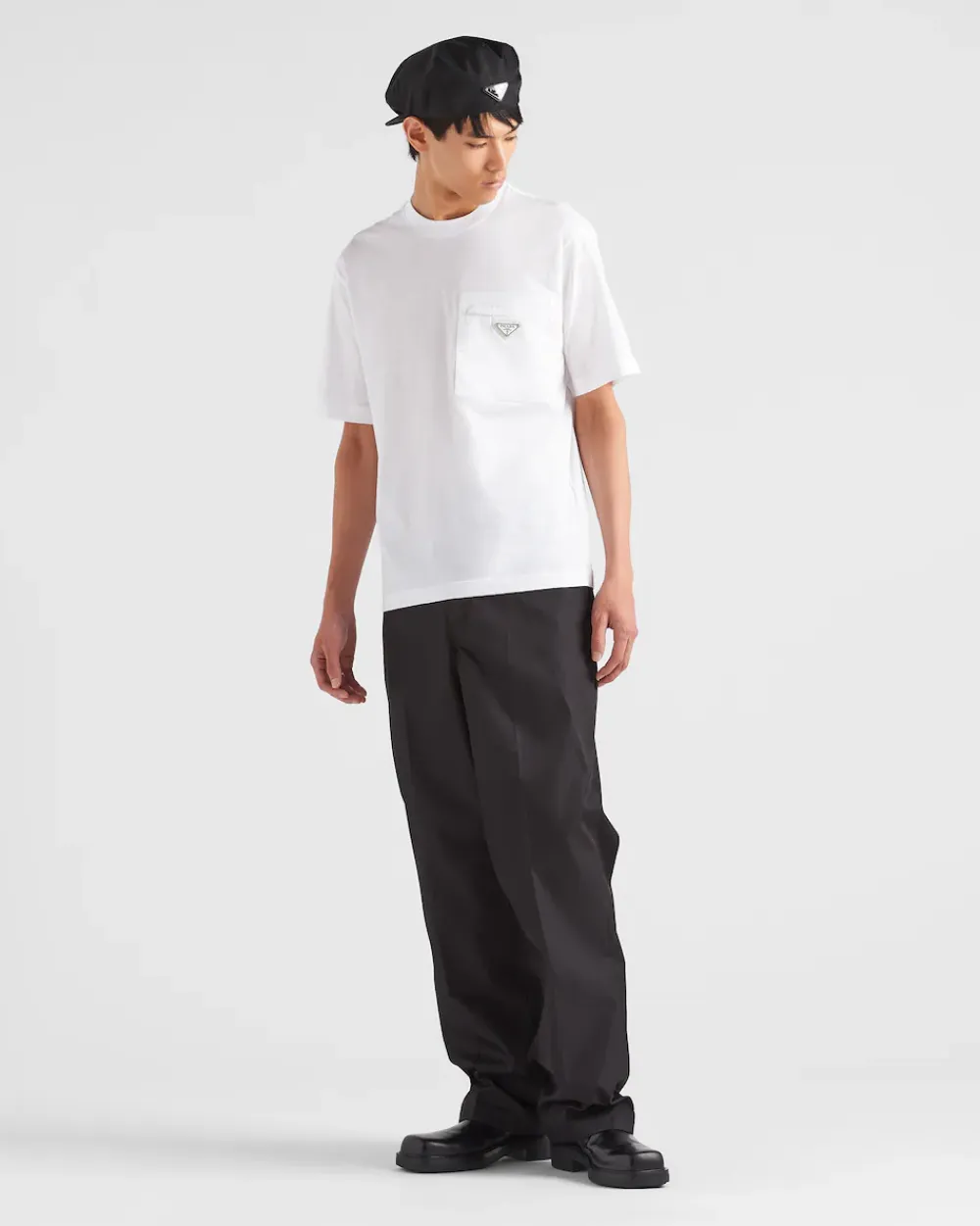 Hombre Prada CAMISETAS Y POLOS^Camiseta De Punto Y Re-nylon