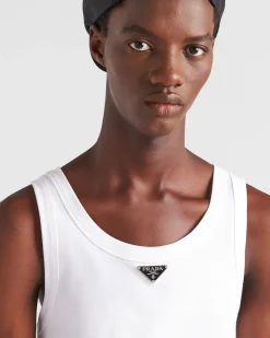 Hombre Prada CAMISETAS Y POLOS^Camiseta De Tirantes De Algodón