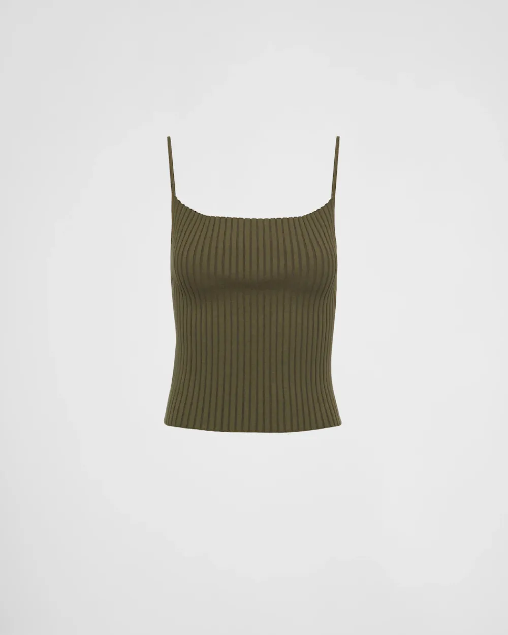 Mujer Prada TEJIDOS DE PUNTO^Camiseta De Tirantes De Punto Acanalado