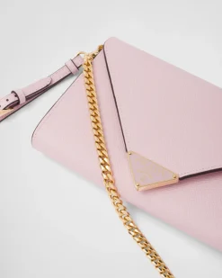 Mujer Prada MINIBOLSOS|MINIBOLSOS^Cartera De Mano De Piel Saffiano Con Solapa