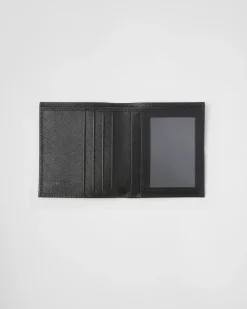 Hombre Prada CARTERAS Y TARJETEROS^Cartera De Piel Saffiano