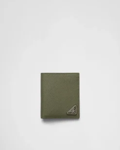 Hombre Prada CARTERAS Y TARJETEROS^Cartera De Piel Saffiano