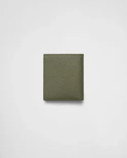 Hombre Prada CARTERAS Y TARJETEROS^Cartera De Piel Saffiano