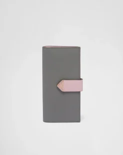 Mujer Prada CARTERAS Y TARJETEROS^Cartera Grande De Piel Y Saffiano