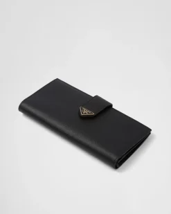 Mujer Prada CARTERAS Y TARJETEROS^Cartera Grande De Piel Y Saffiano