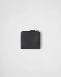 Hombre Prada CARTERAS Y TARJETEROS^Cartera Pequeña De Piel Saffiano