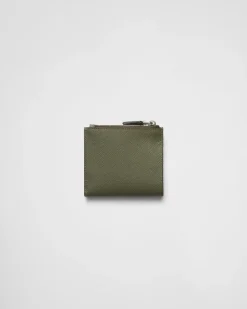 Hombre Prada CARTERAS Y TARJETEROS^Cartera Pequeña De Piel Saffiano