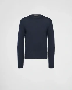 Hombre Prada TEJIDOS DE PUNTO^Cashmere Crew-neck Sweater